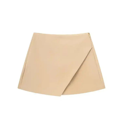 Falda Short  asimétricos nude