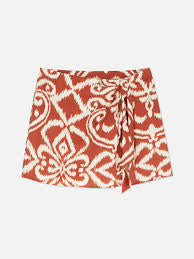 Falda short estampado