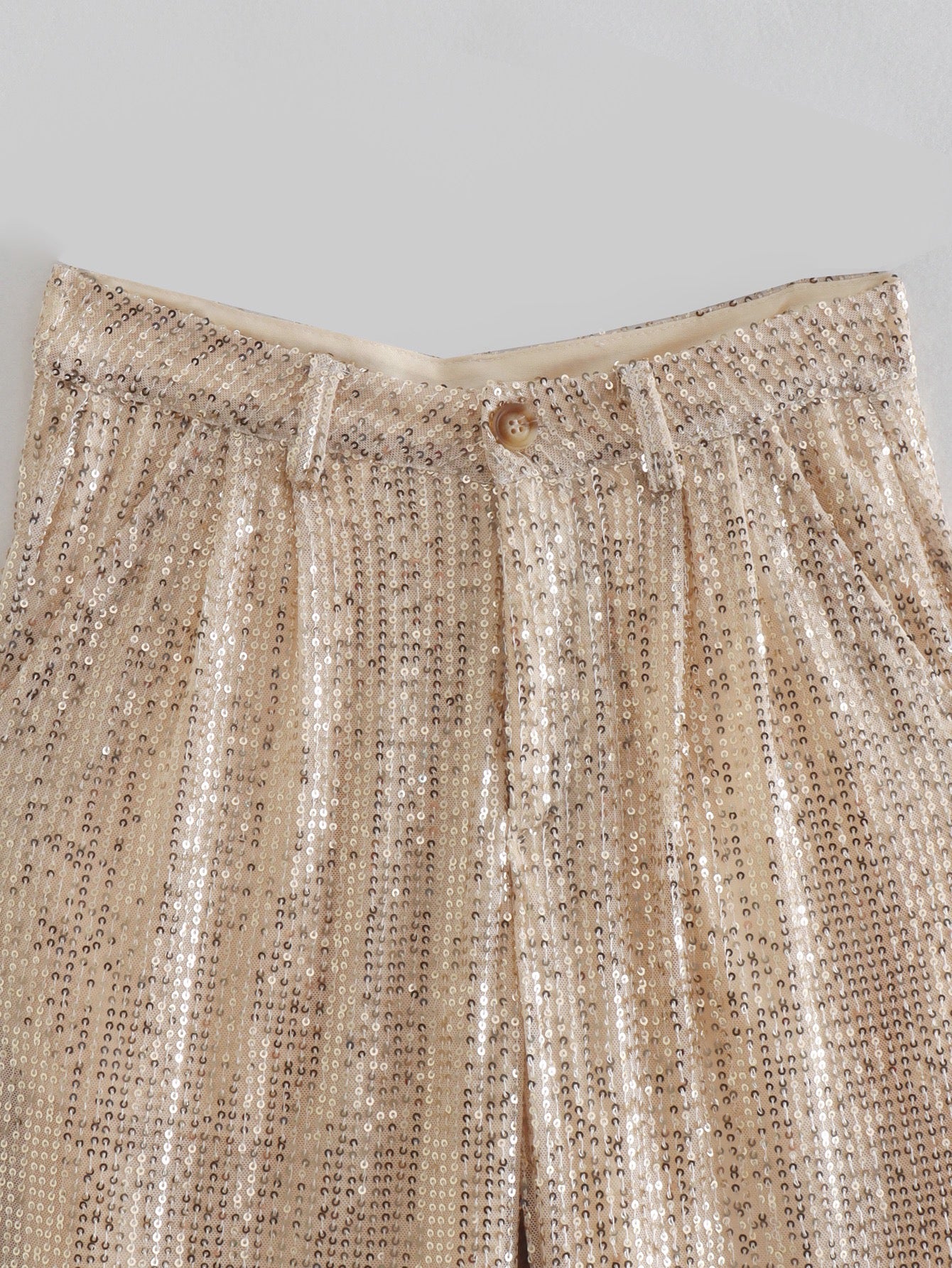 Pantaloneta dorado con lentejuelas