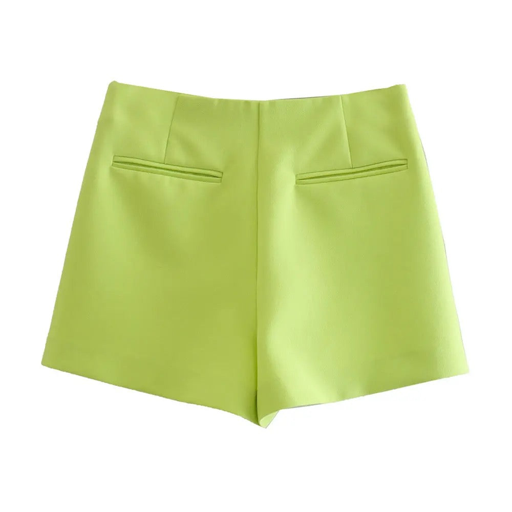 Falda Short  asimétricos Verde