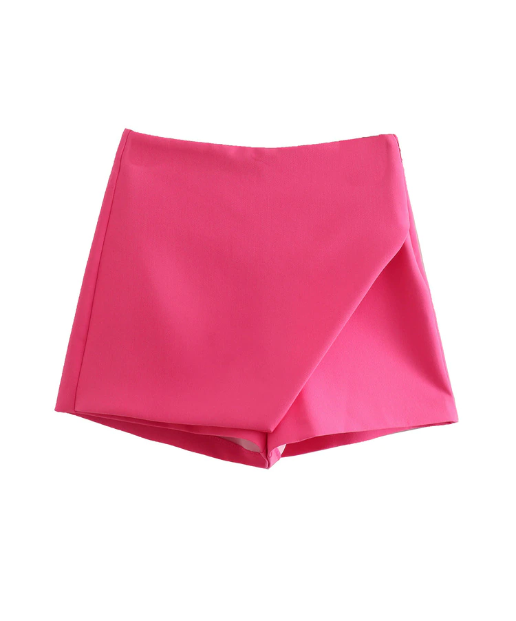 Falda Short  asimétricos Rosado